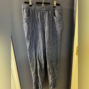 Old Navy Linen pants ~blue~size S~ front and back pockets